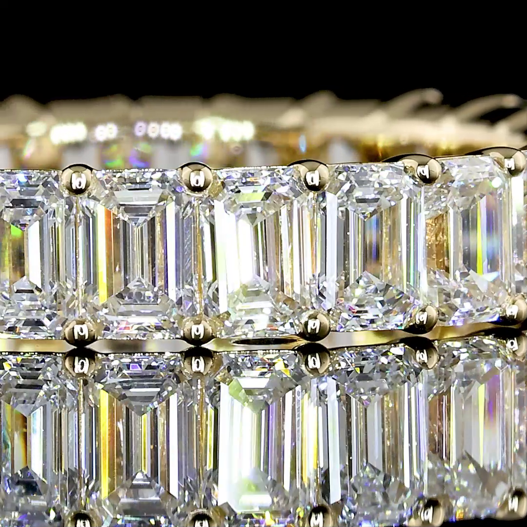 Eternity Band Emerald 14K Yellow Gold EB752