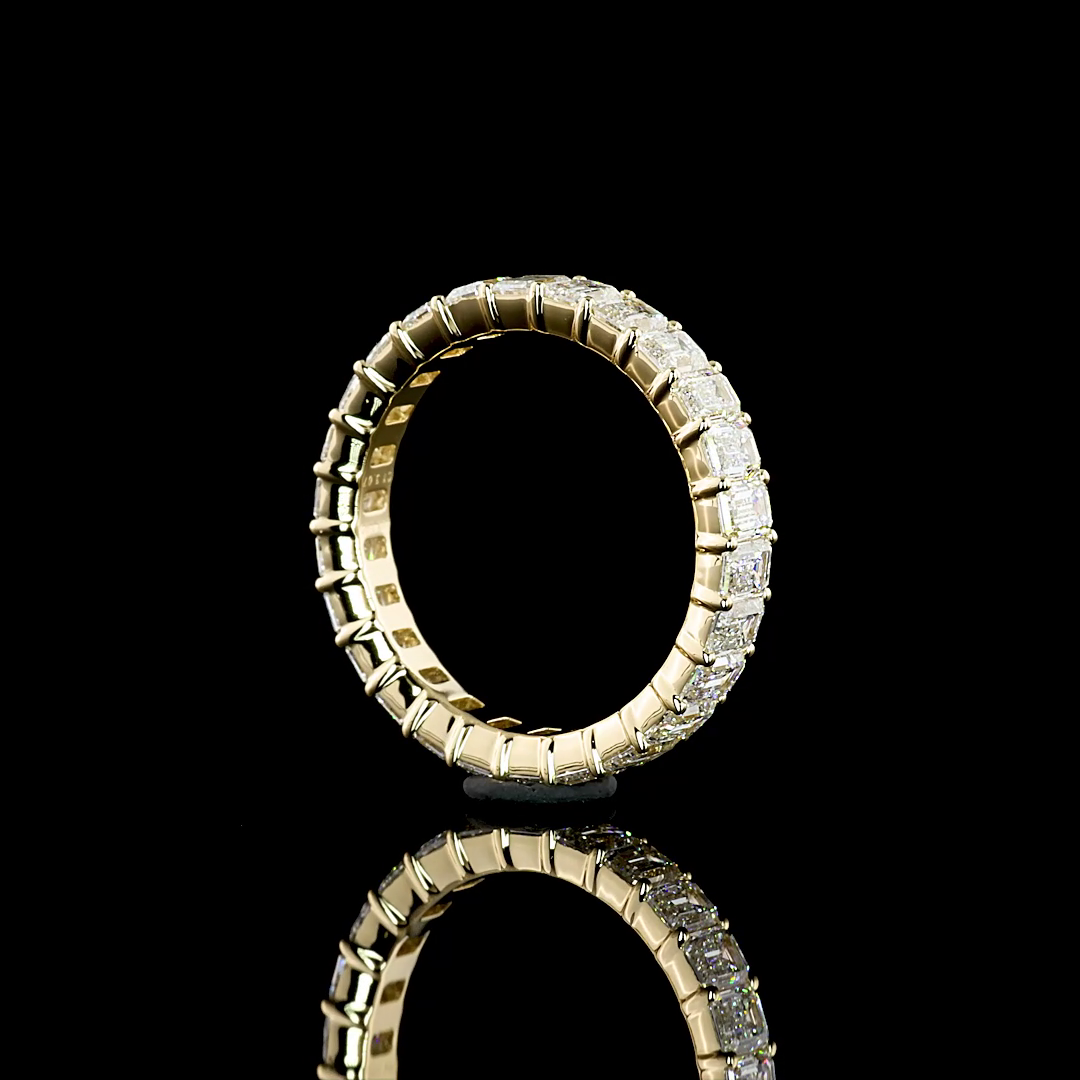 Eternity Band Emerald 14K Yellow Gold EB752