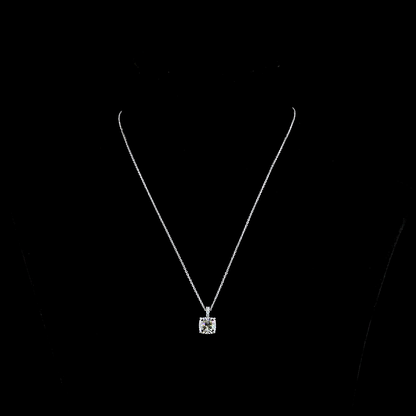 Pendant Cushion Brilliant 14K White Gold PD1010