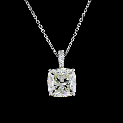 Pendant Cushion Brilliant 14K White Gold PD1010