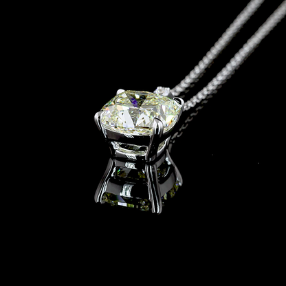 Pendant Cushion Brilliant 14K White Gold PD1010