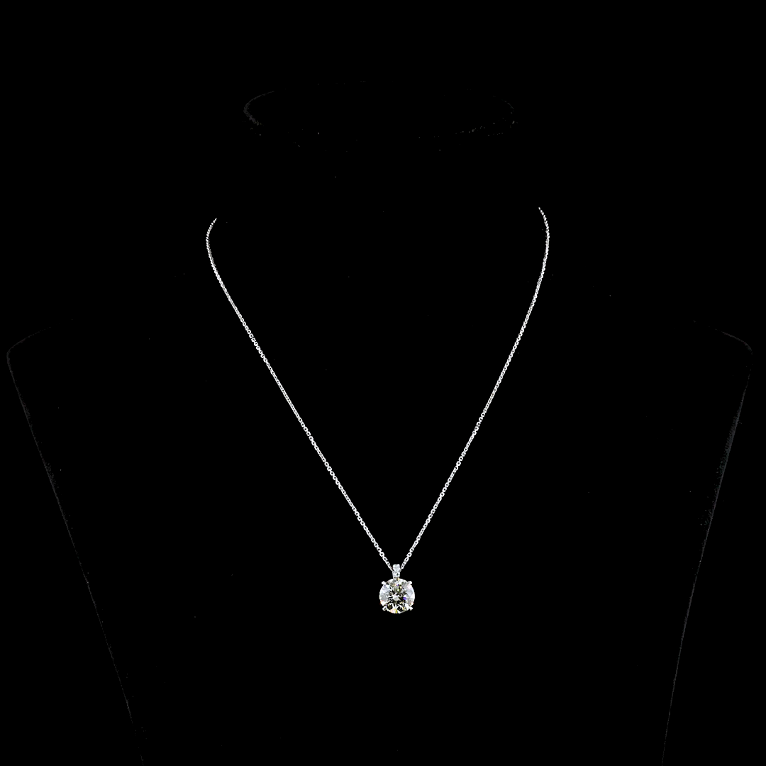 Pendant Round 14K White Gold PD1031