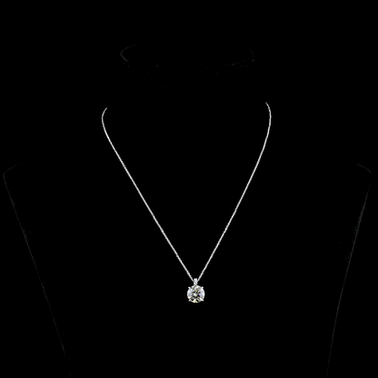Pendant Round 14K White Gold PD1031