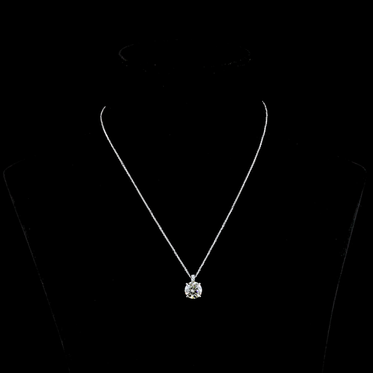 Pendant Round 14K White Gold PD1031