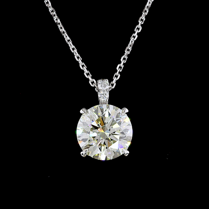 Pendant Round 14K White Gold PD1031