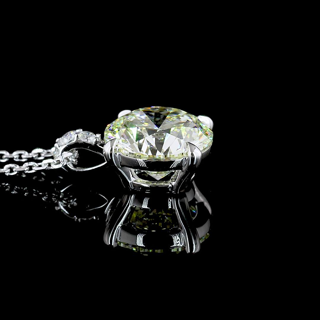 Pendant Round 14K White Gold PD1031