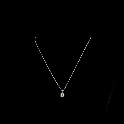 Pendant Antique Cushion 14K White Gold PD1033