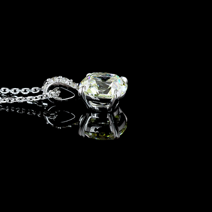 Pendant Antique Cushion 14K White Gold PD1033