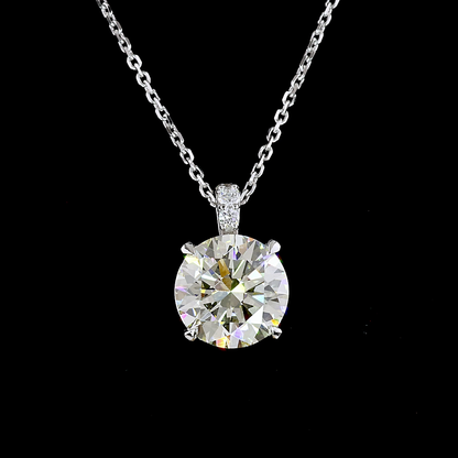 Pendant Round 14K White Gold PD1040