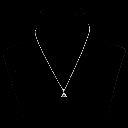 Pendant Triangle 14K White Gold PD1051