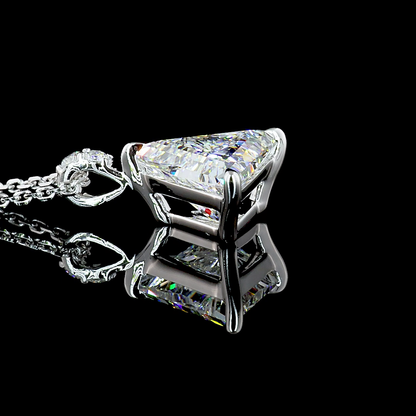 Pendant Triangle 14K White Gold PD1051