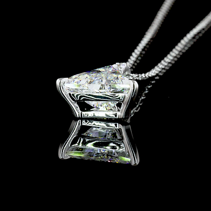 Pendant Triangle 14K White Gold PD1051