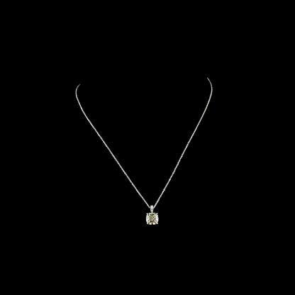 Pendant Antique Cushion 14K White Gold PD1054