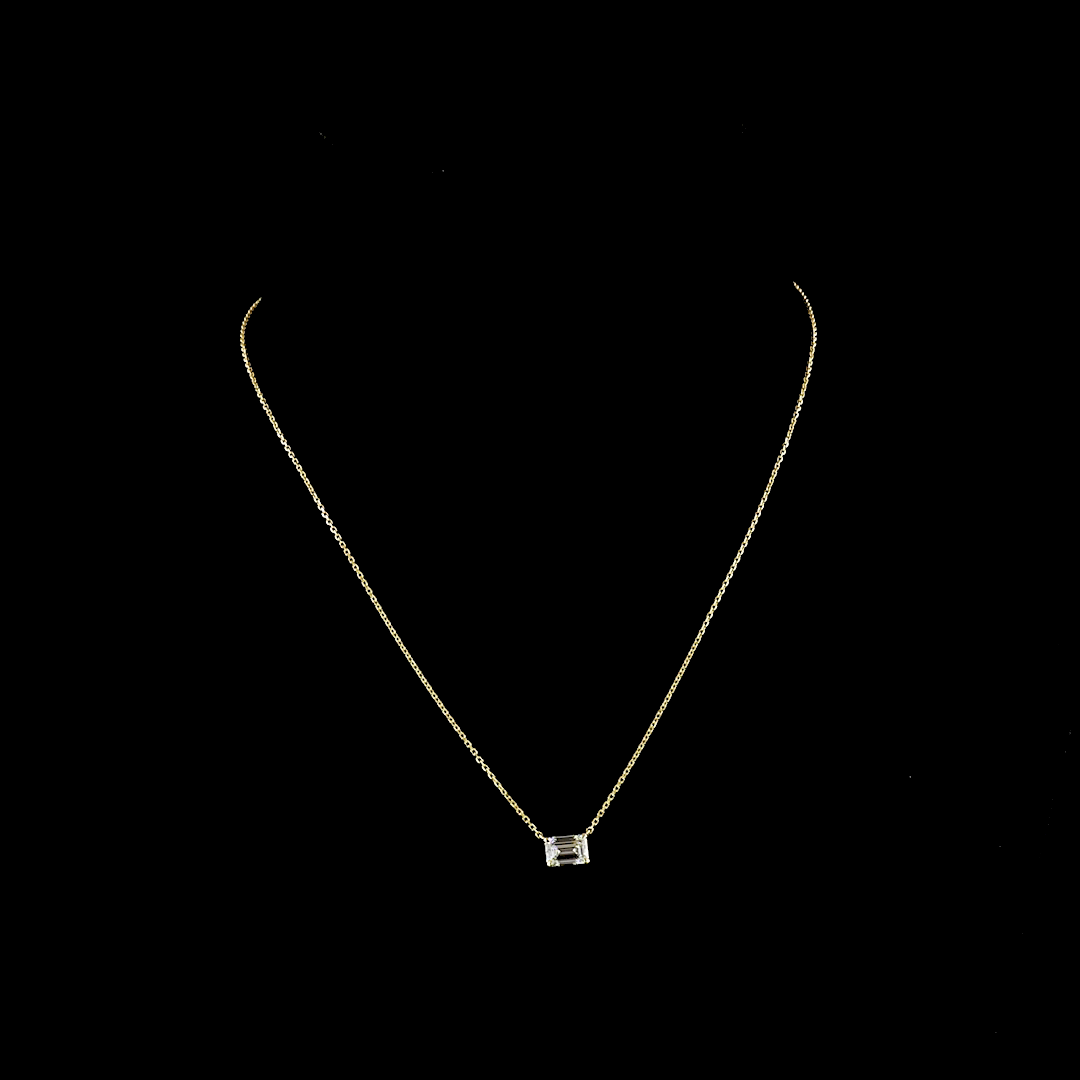 Pendant Emerald 14K Yellow Gold PD1564