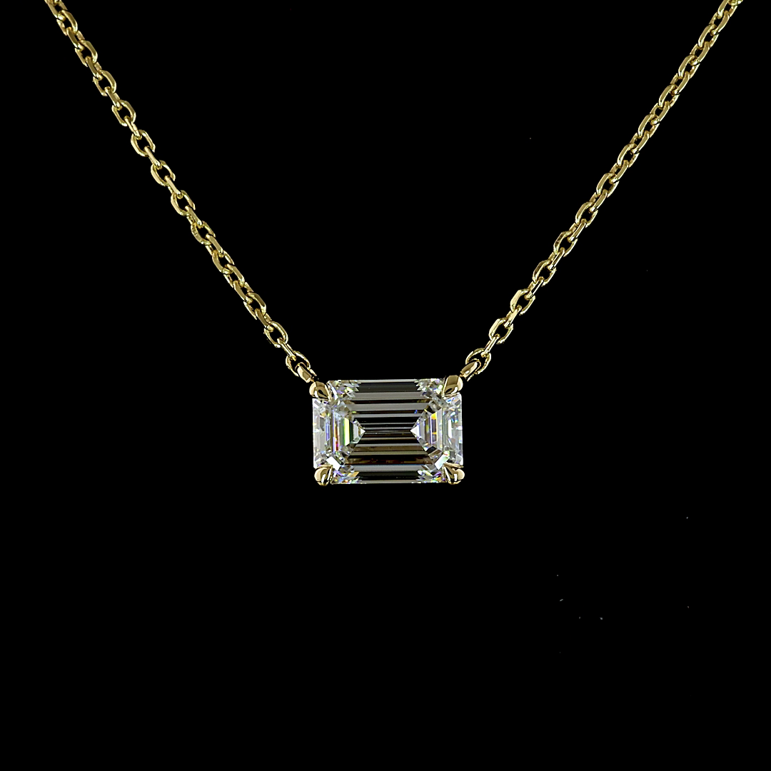 Pendant Emerald 14K Yellow Gold PD1564