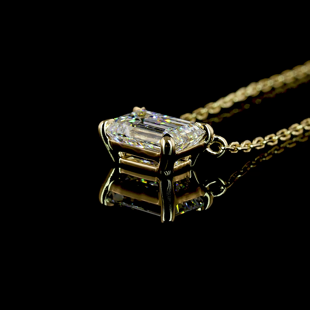 Pendant Emerald 14K Yellow Gold PD1564