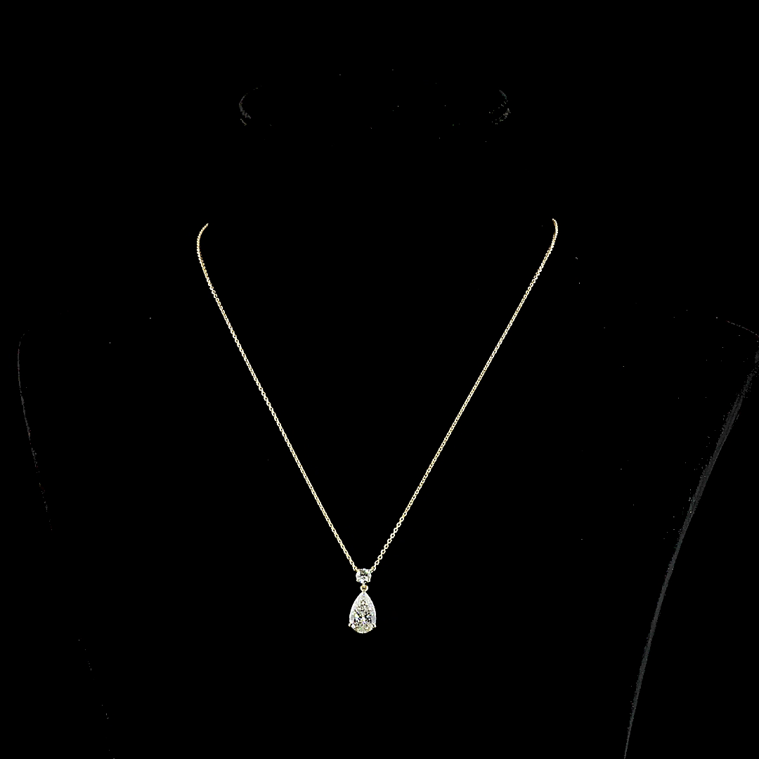 Special Pendant Round 14K Yellow Gold PD1703