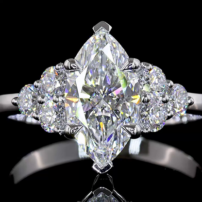 Special Ring Marquise 14K White Gold RG3313