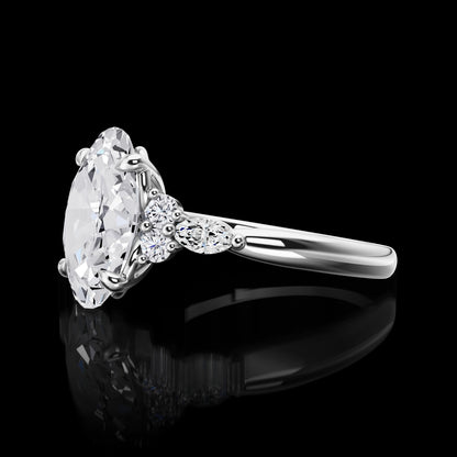 Special Ring Oval 14K White Gold RG4052