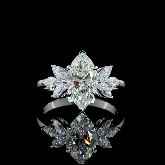 Special Ring Marquise 14K White Gold RG4259