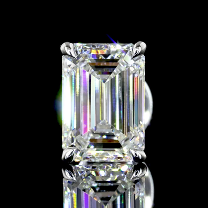 Studs Earring Emerald 14K White Gold ER3686