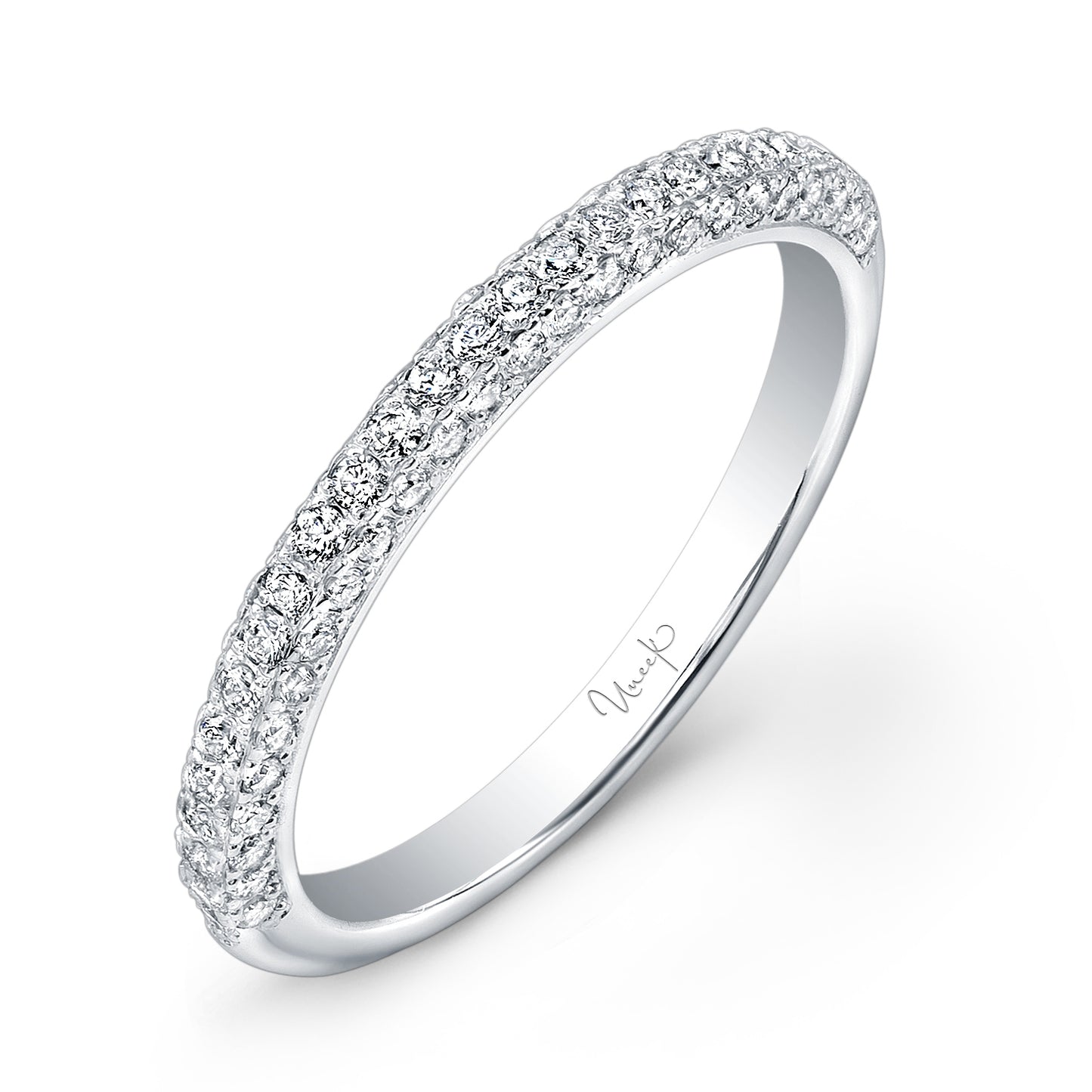 Uneek Wedding Band Ring 14K White Gold UWB01