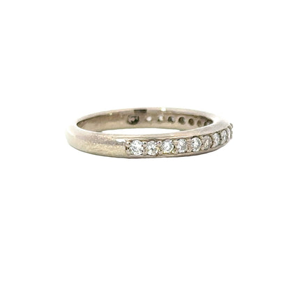 Straightline Wedding Band in 14K White Gold