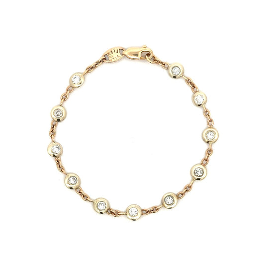 Diamonds by the Yard Bracelet in 14K Yellow Gold