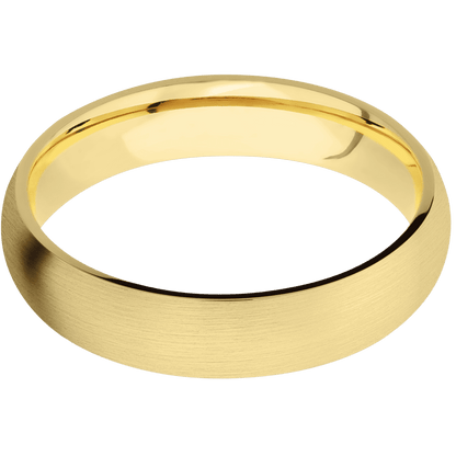14K Yellow Gold + Satin Finish
