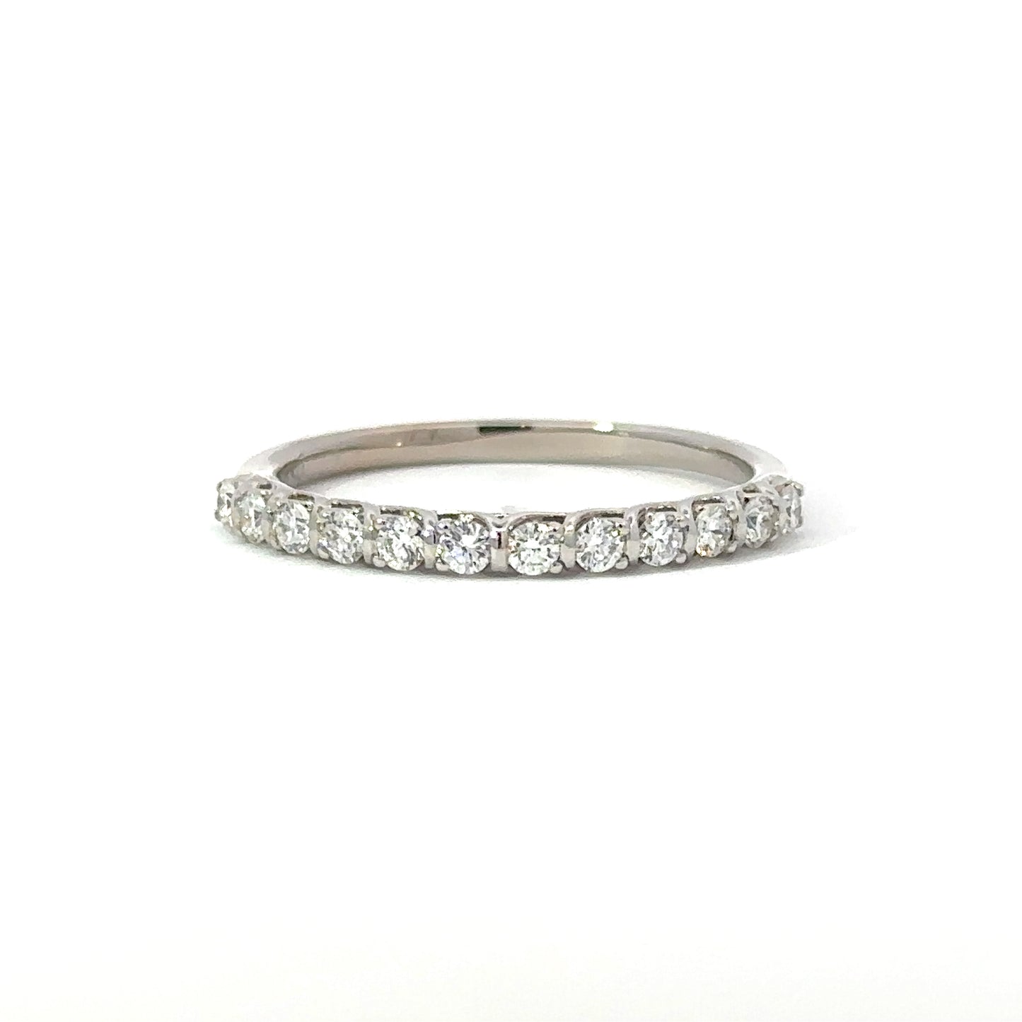 Simon G. Shared Prong Wedding Ring in 18K White Gold