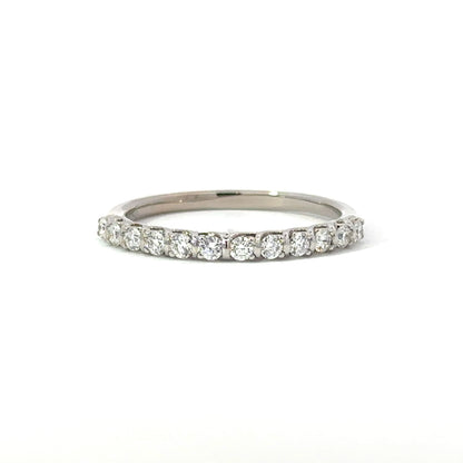 Simon G. Shared Prong Wedding Ring in 18K White Gold