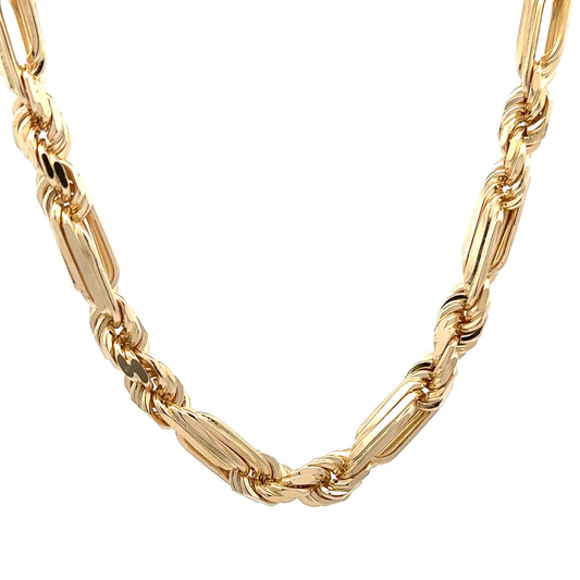 Milano 7mm Chain in 14K Yellow Gold