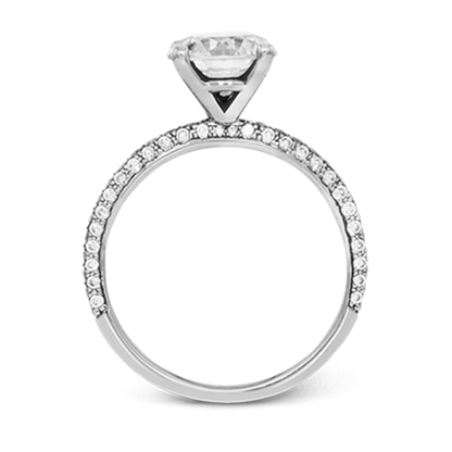 Simon G. Pave Engagement Ring in 18K White Gold