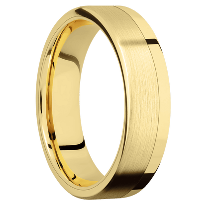 18K Yellow Gold + Polish Finish