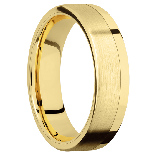 18K Yellow Gold + Polish Finish