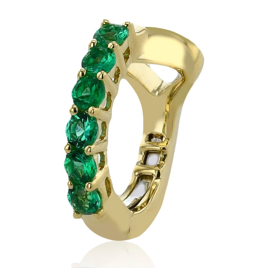Emerald Cuff Earring in 18k Gold - Simon G. Jewelry