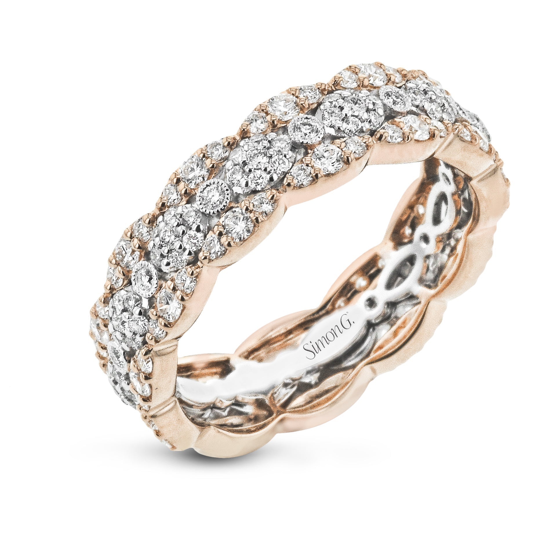 Eternity Fashion Ring in 18k Gold with Diamonds - Simon G. Jewelry