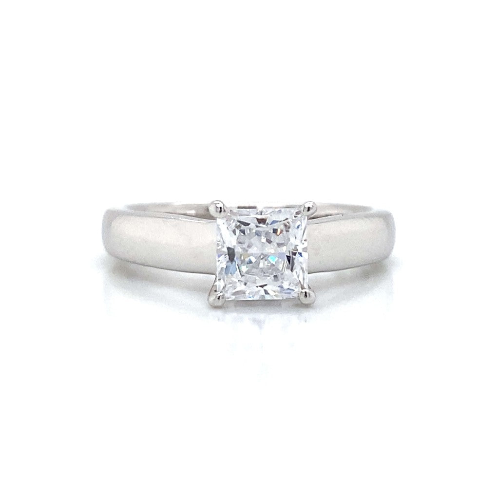 Ritani Solitaire Engagement Ring in 14K White Gold