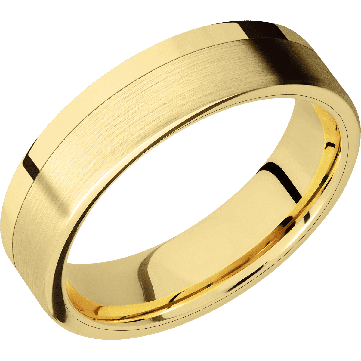 18K Yellow Gold + Polish Finish