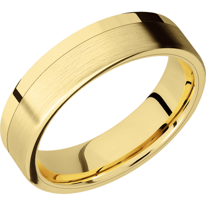 18K Yellow Gold + Polish Finish