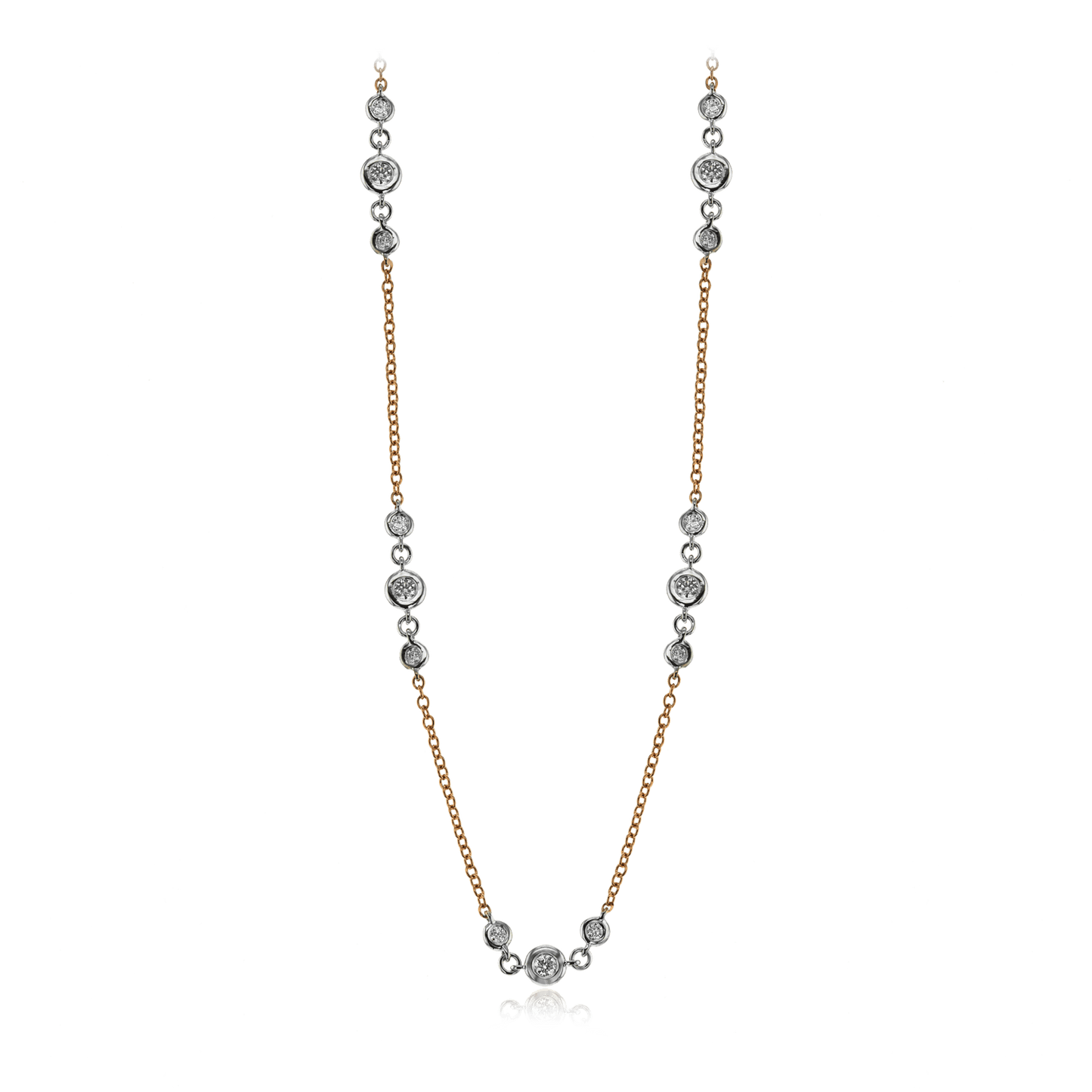 Harmonie Necklace in 18k Gold with Diamonds - Simon G. Jewelry