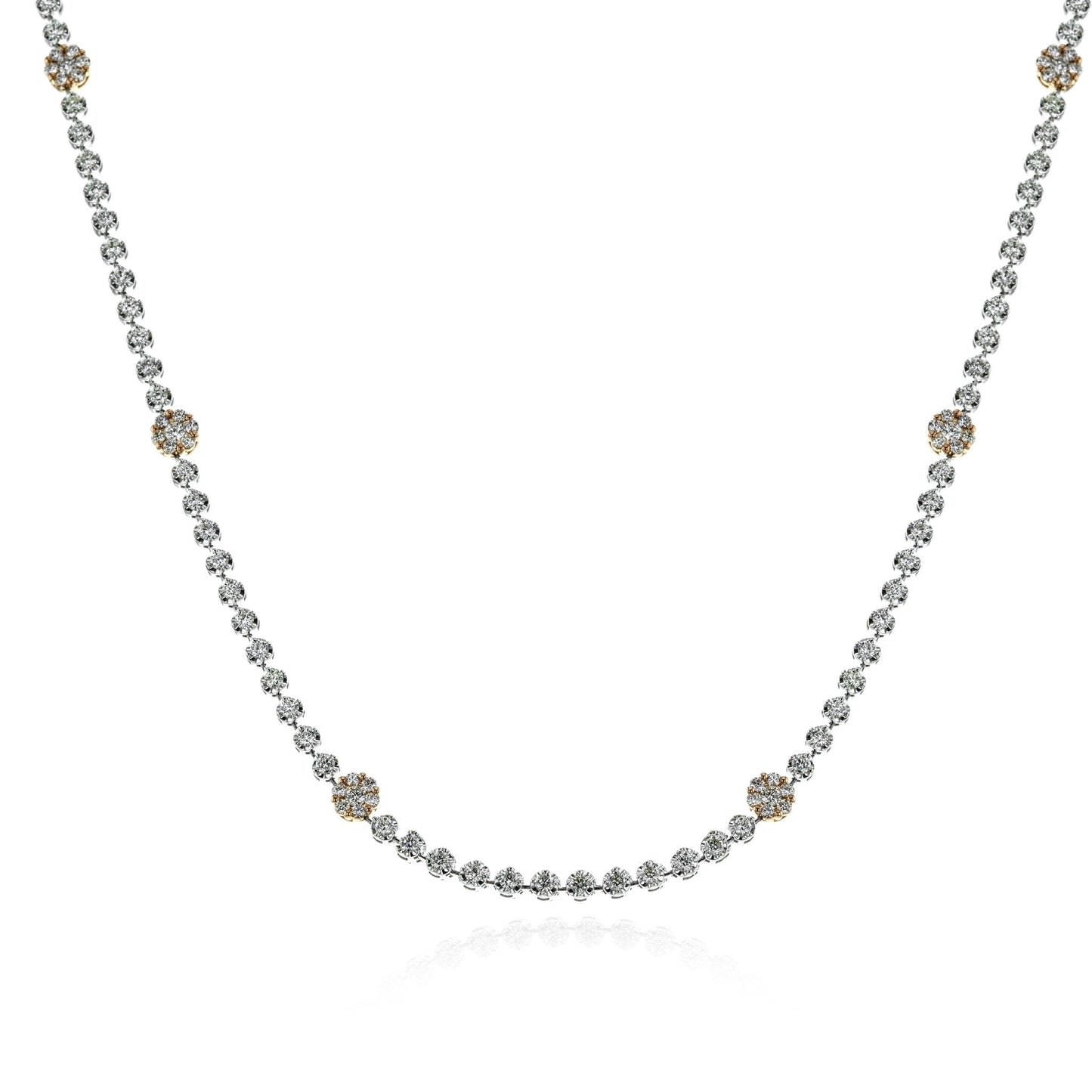 Necklace in 18k Gold with Diamonds - Simon G. Jewelry