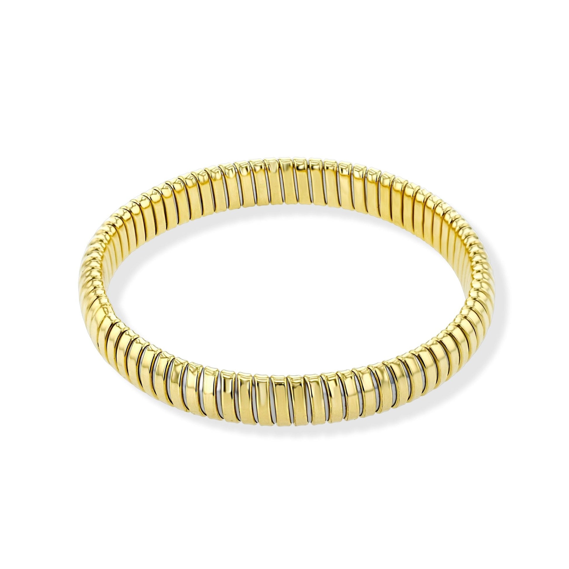 Ribbed Bangle in 18k Gold - Simon G. Jewelry