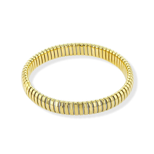 Ribbed Bangle in 18k Gold - Simon G. Jewelry
