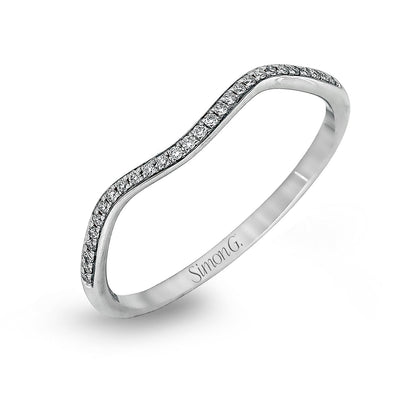 Round-cut Criss-cross Engagement Ring & Matching Wedding Band in 18K Gold with Diamonds