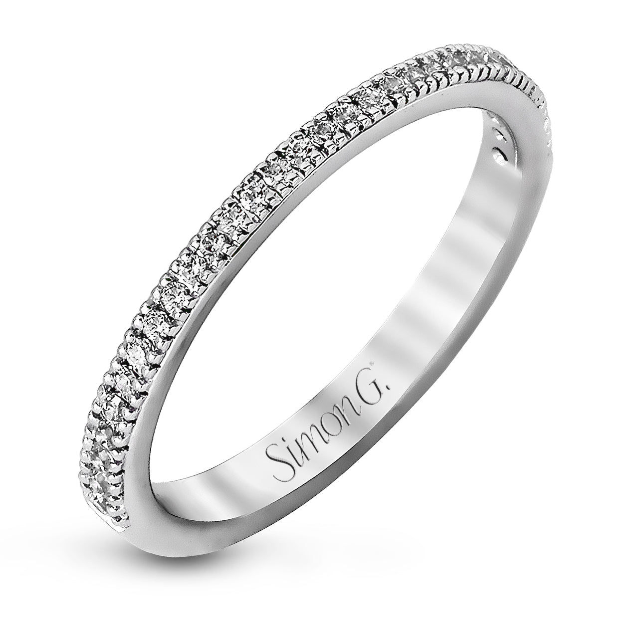 Round-cut Halo Engagement Ring & Matching Wedding Band in 18k Gold with Diamonds