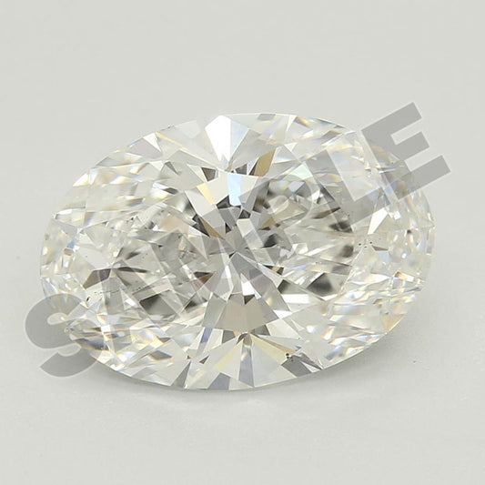3.82 Carat Oval IGI Labgrown Diamond, With Certificate ID 544285738
