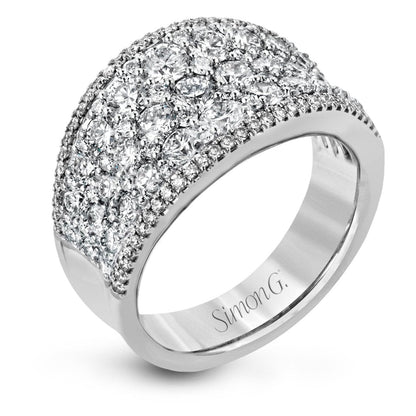 Simon-Set Fashion Ring In 18k Gold With Diamonds