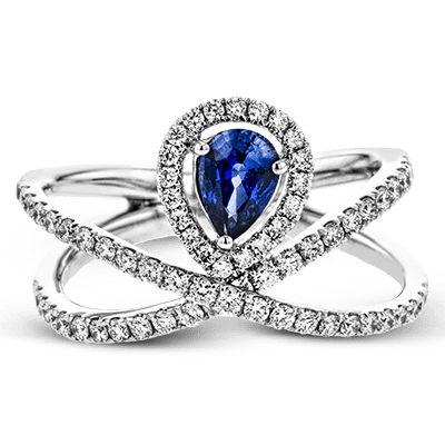 Tempera Color Ring In 18k Gold With Diamonds