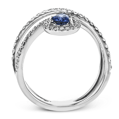 Tempera Color Ring In 18k Gold With Diamonds